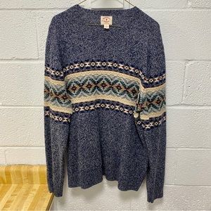 Brooks brothers Aztec pattern Italian yarn Sweater